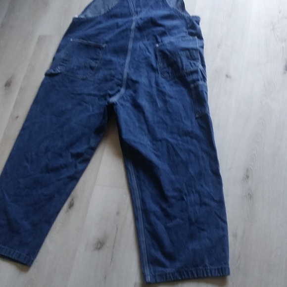 Mens Carhartt Washed Denim Bib Overalls 48/27 - Picture 10 of 10
